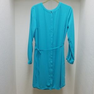 Merona teal shirt dress